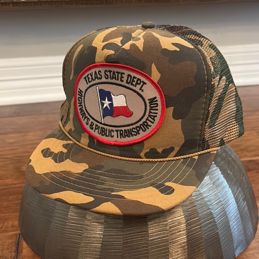 Camouflage Trucker Hat with Texas Patch